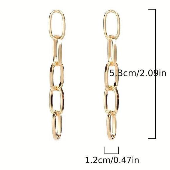 Beautiful Link Dangle Earrings - Picture 3 of 4